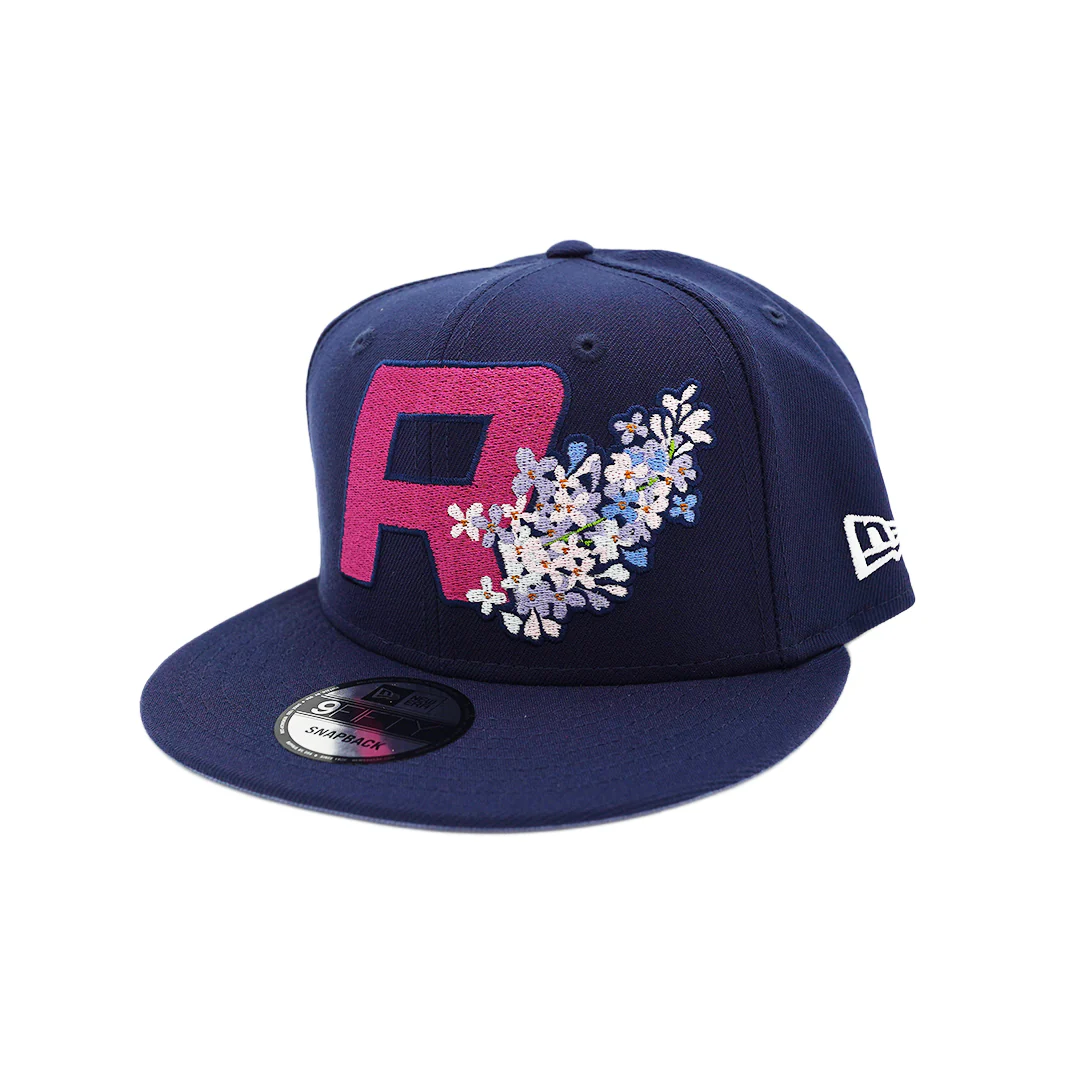 Rochester Red Wings ROC the Lilac Navy Snapback Cap - Image 2