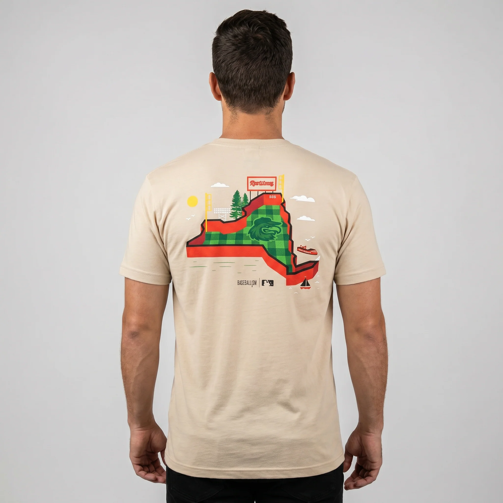 Baseballism Red Wings Stadium Tee - Image 2