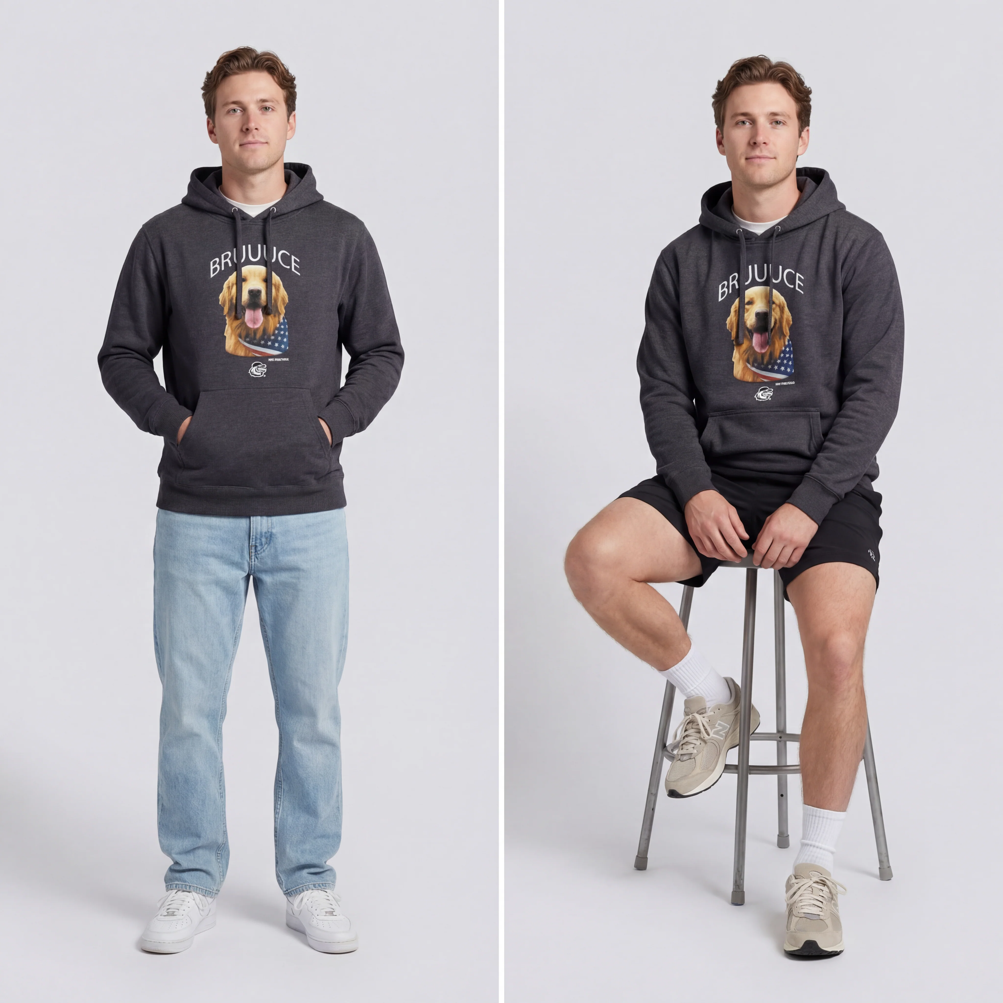 Bruce the Bat Dog Hoodie - Image 4