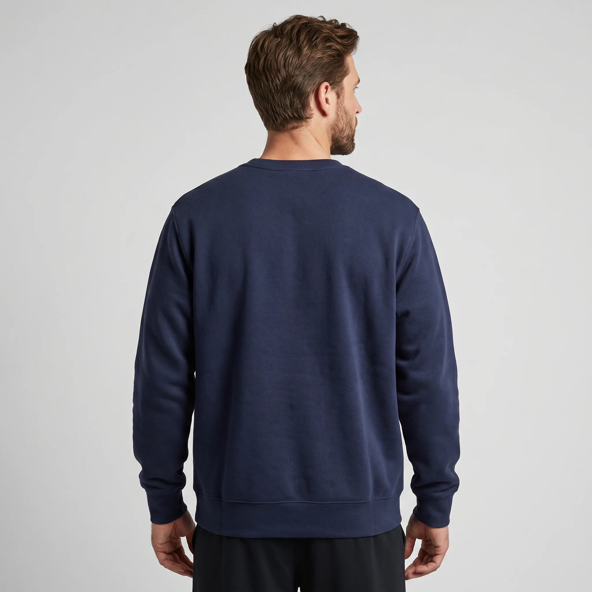Nike Lilac Navy Fleece Crewneck - Image 4