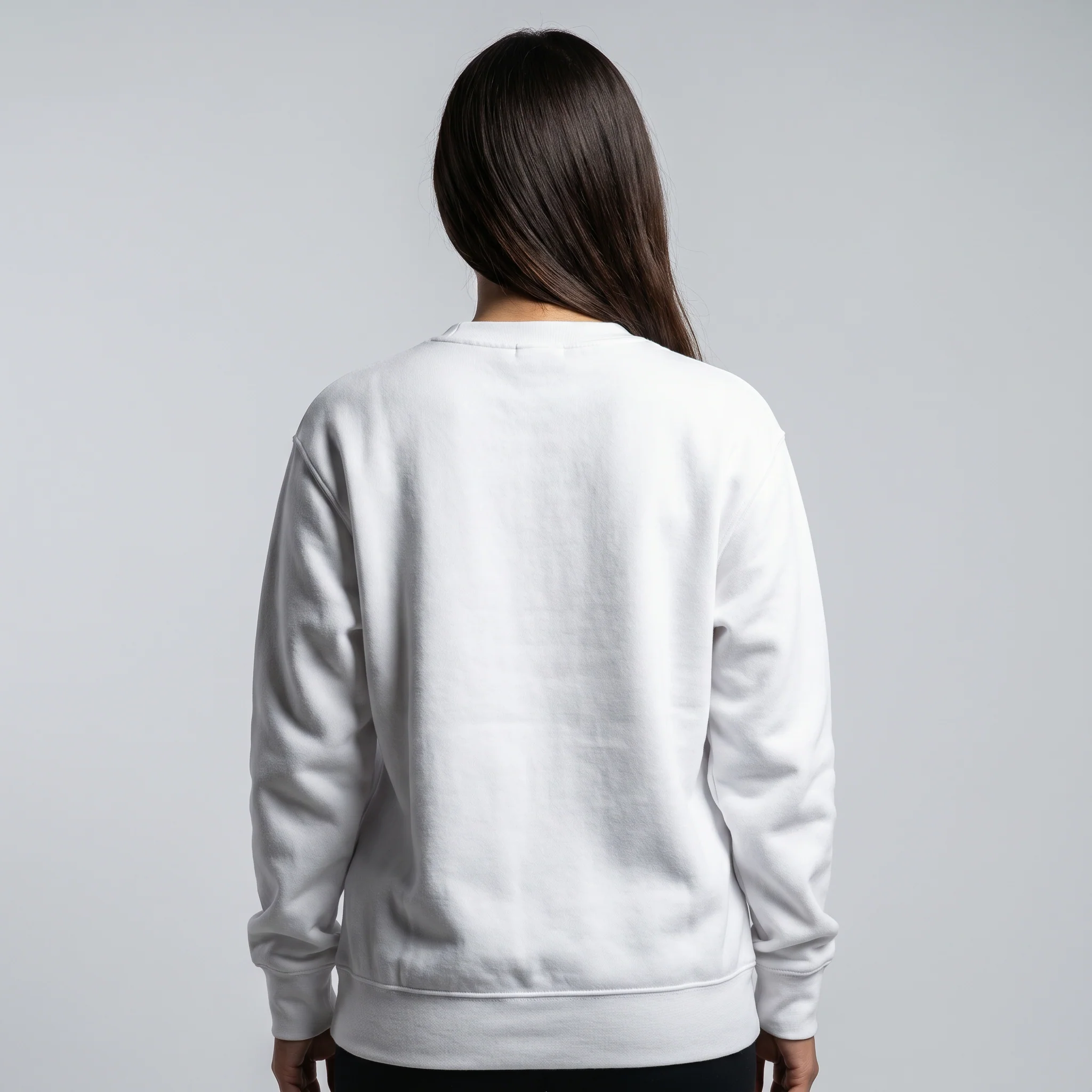 Nike Lilac White Fleece Crewneck - Image 4