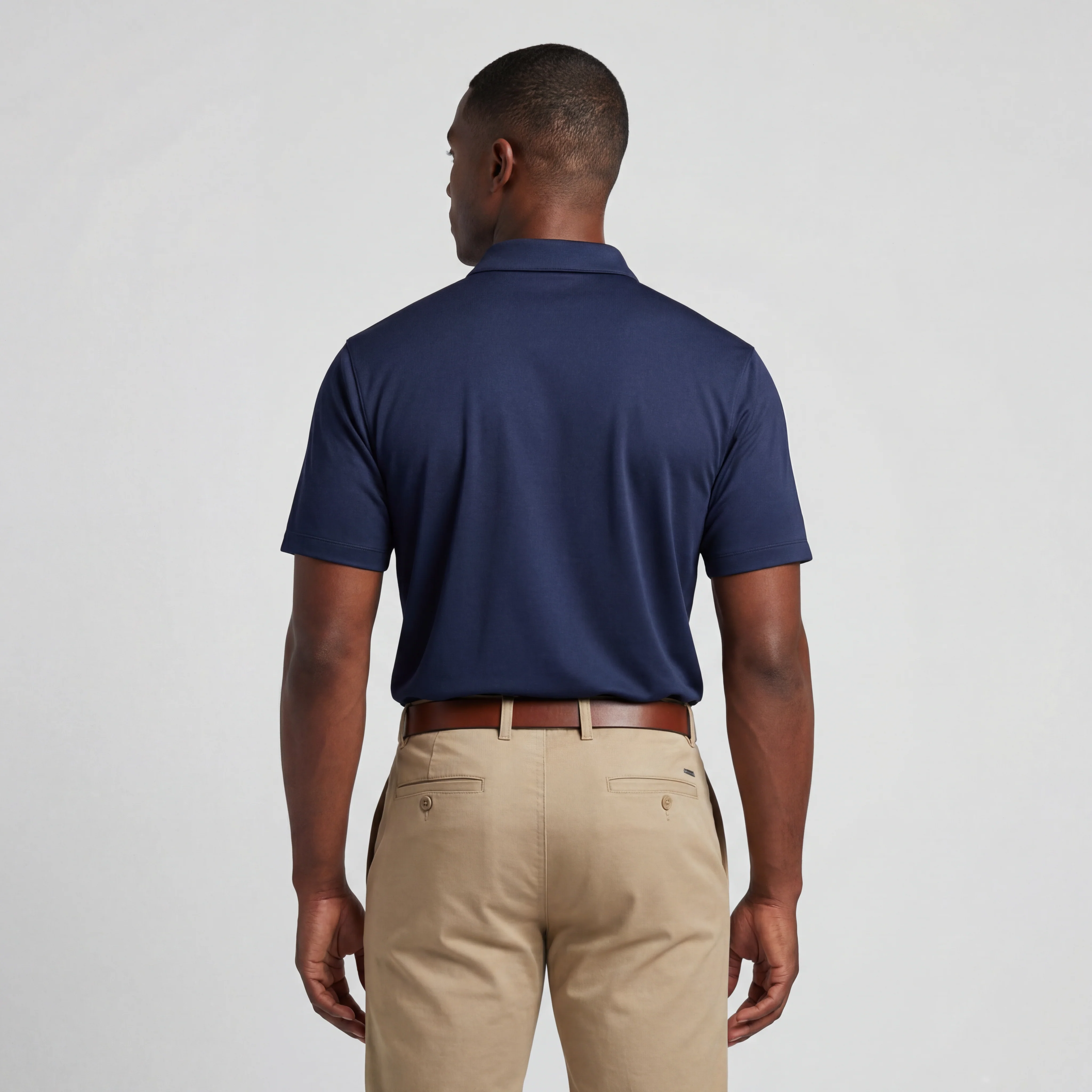 Nike Navy Throwback Polo - Image 3