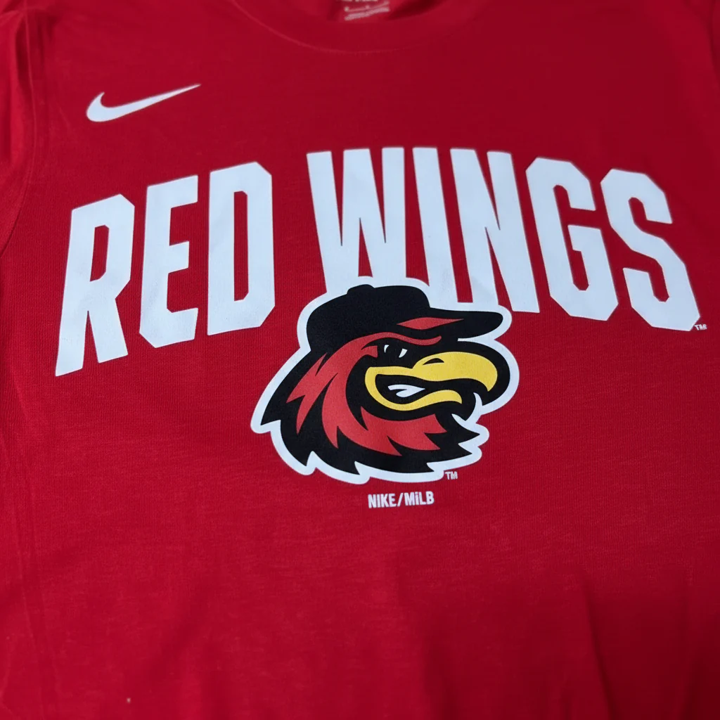 Nike Red Cotton Tee - Image 3