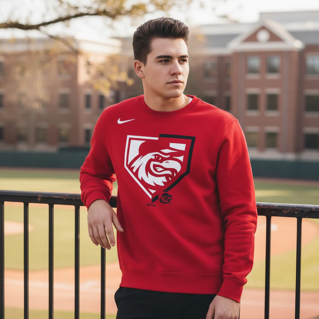 Nike Red Graphic Crew - Image 4