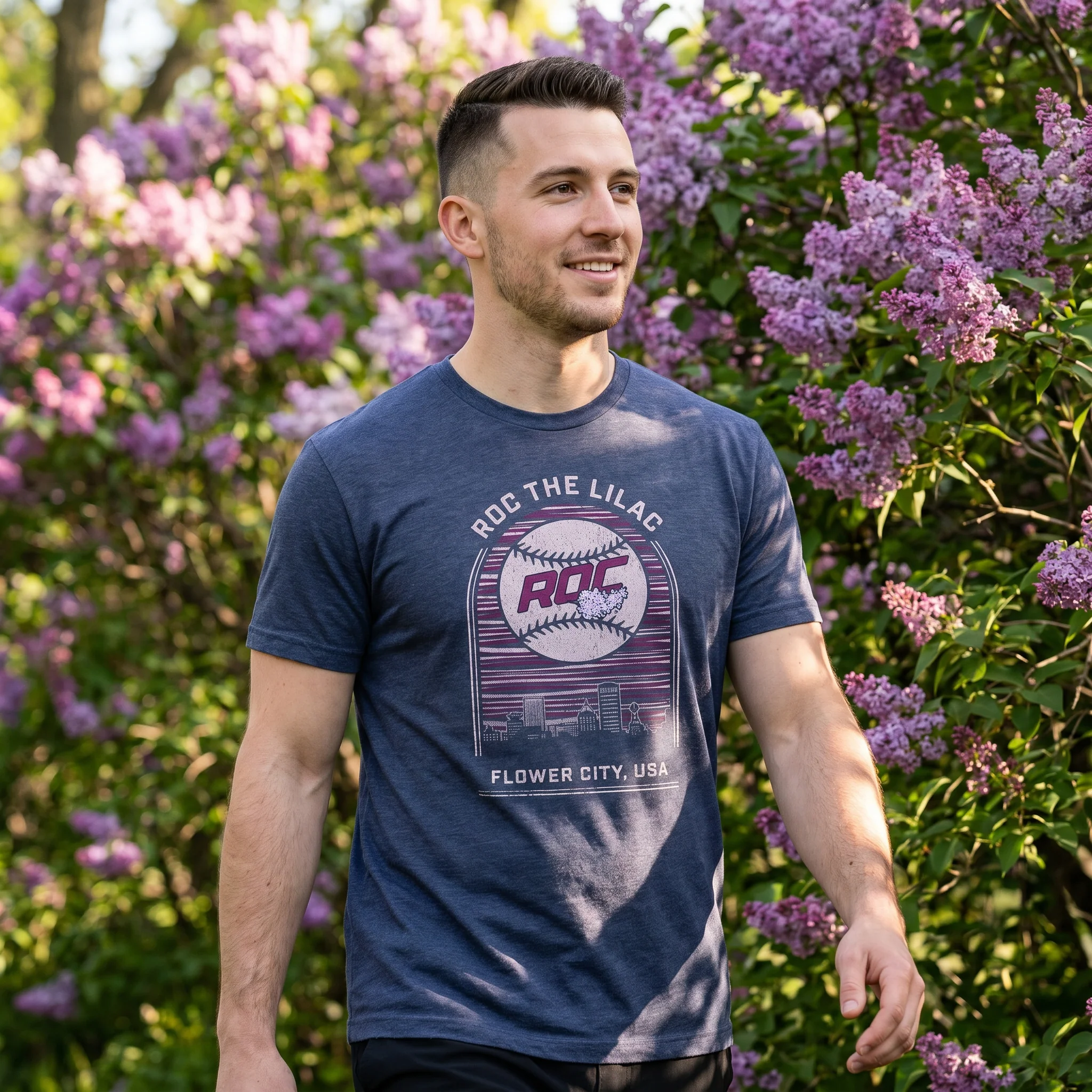 ROC the Lilac Skyline Tee - Image 2