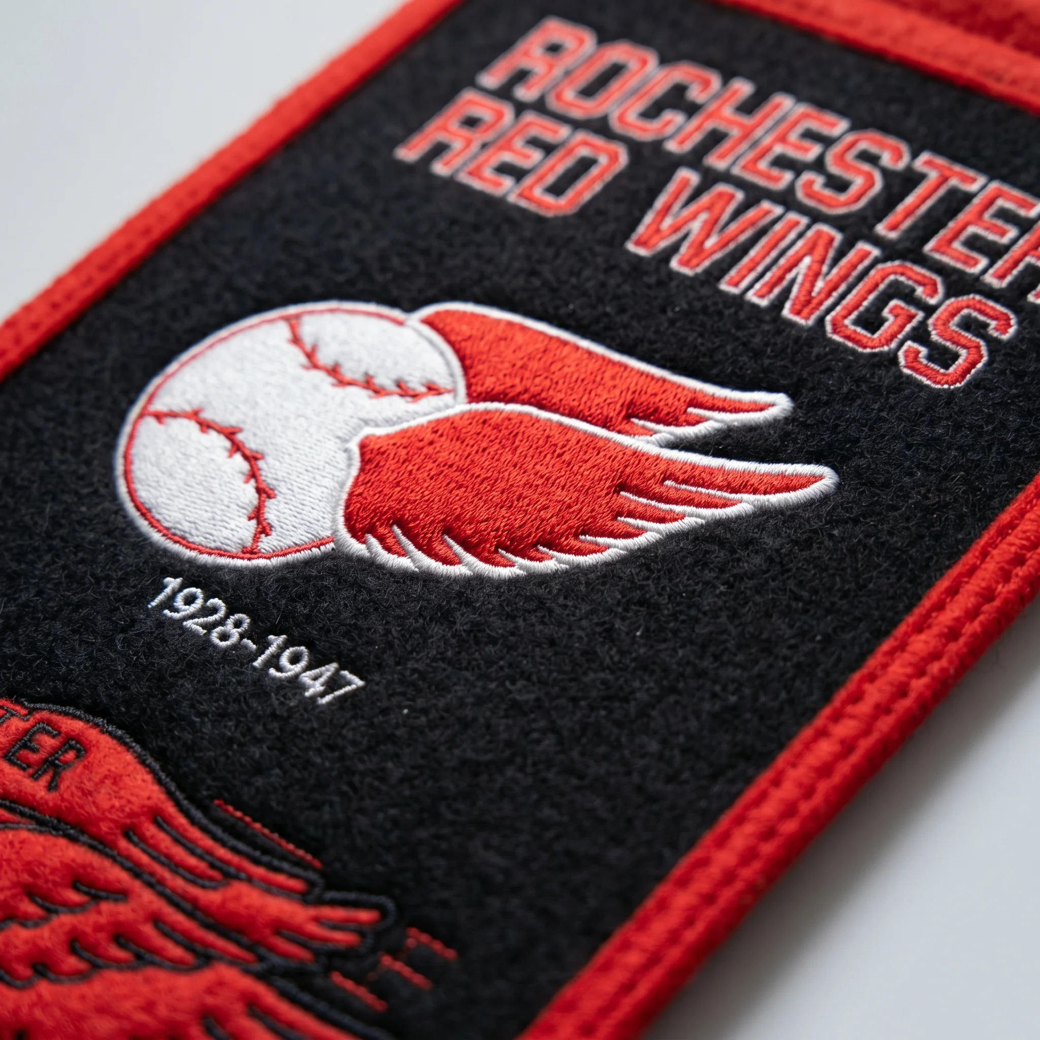 Rochester Red Wings Historic Wool Banner - Image 3