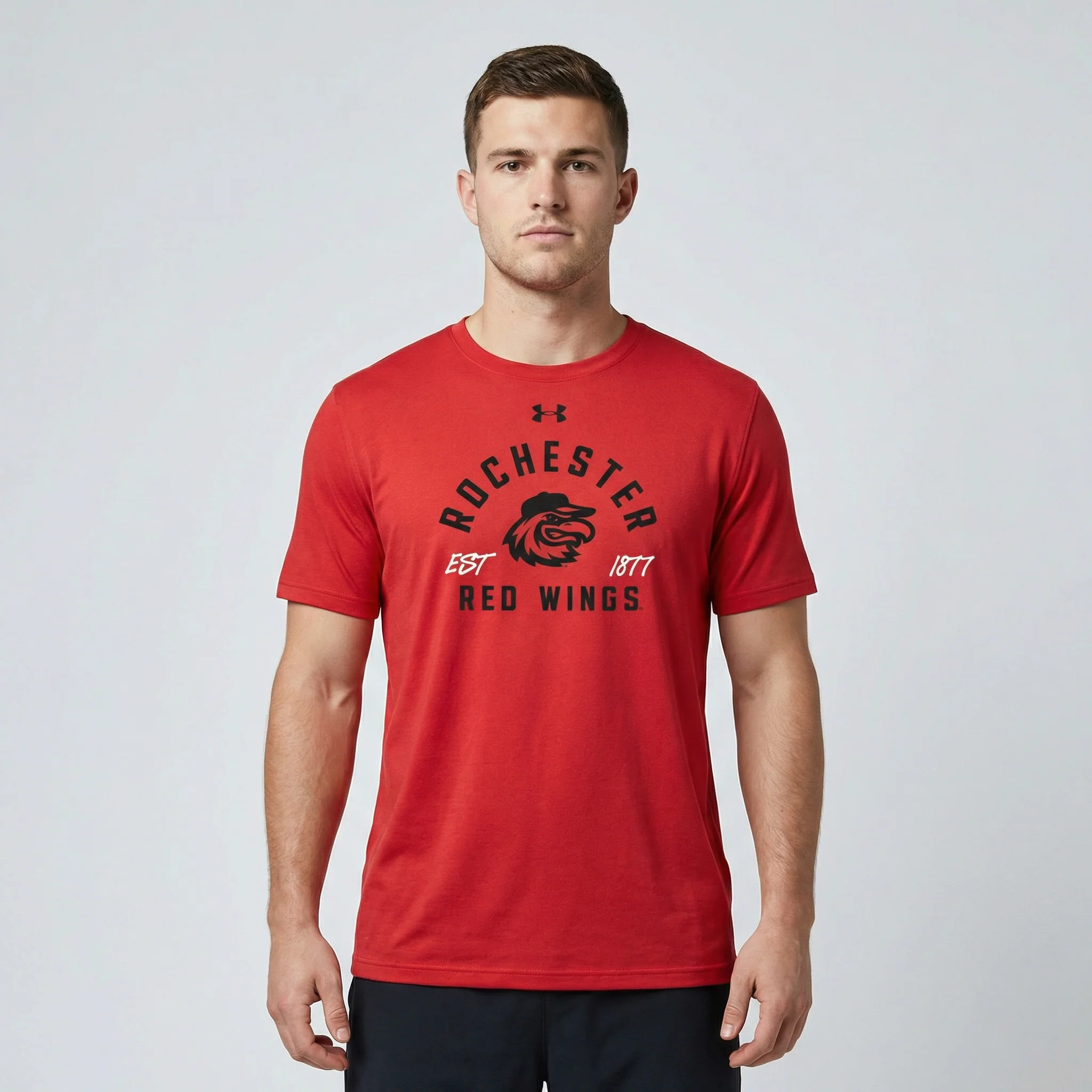 Under Armour Mens Red Tech Tee - Image 2