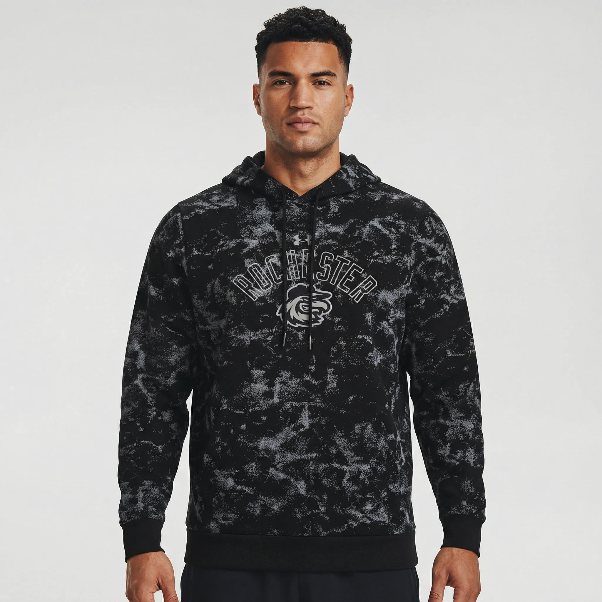 Under Armour Washed Black Hoodie - Image 2